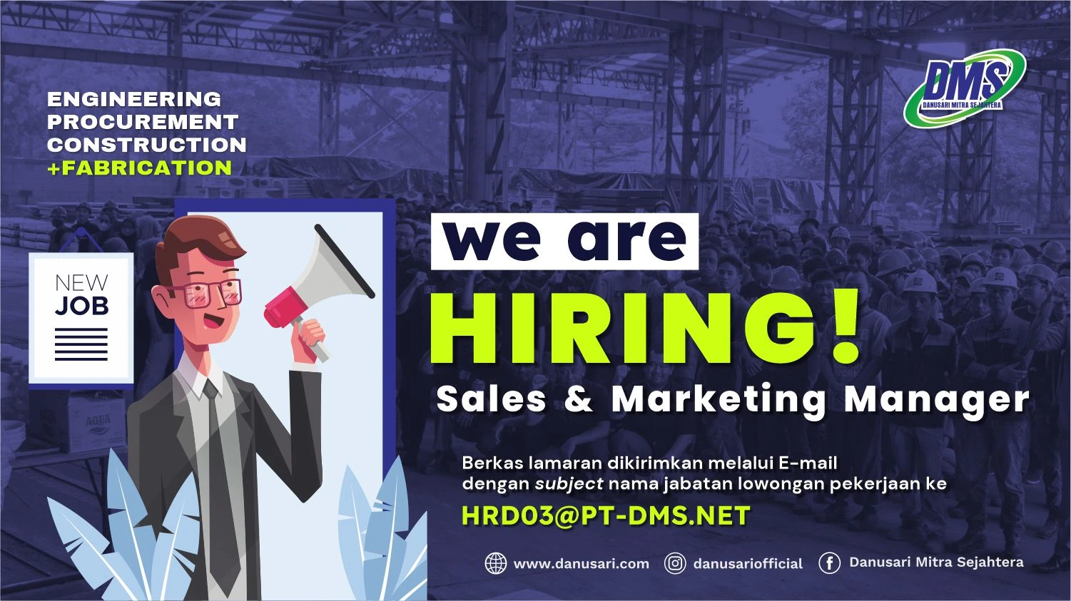 Lowongan Pekerjaan: Sales & Marketing Manager
