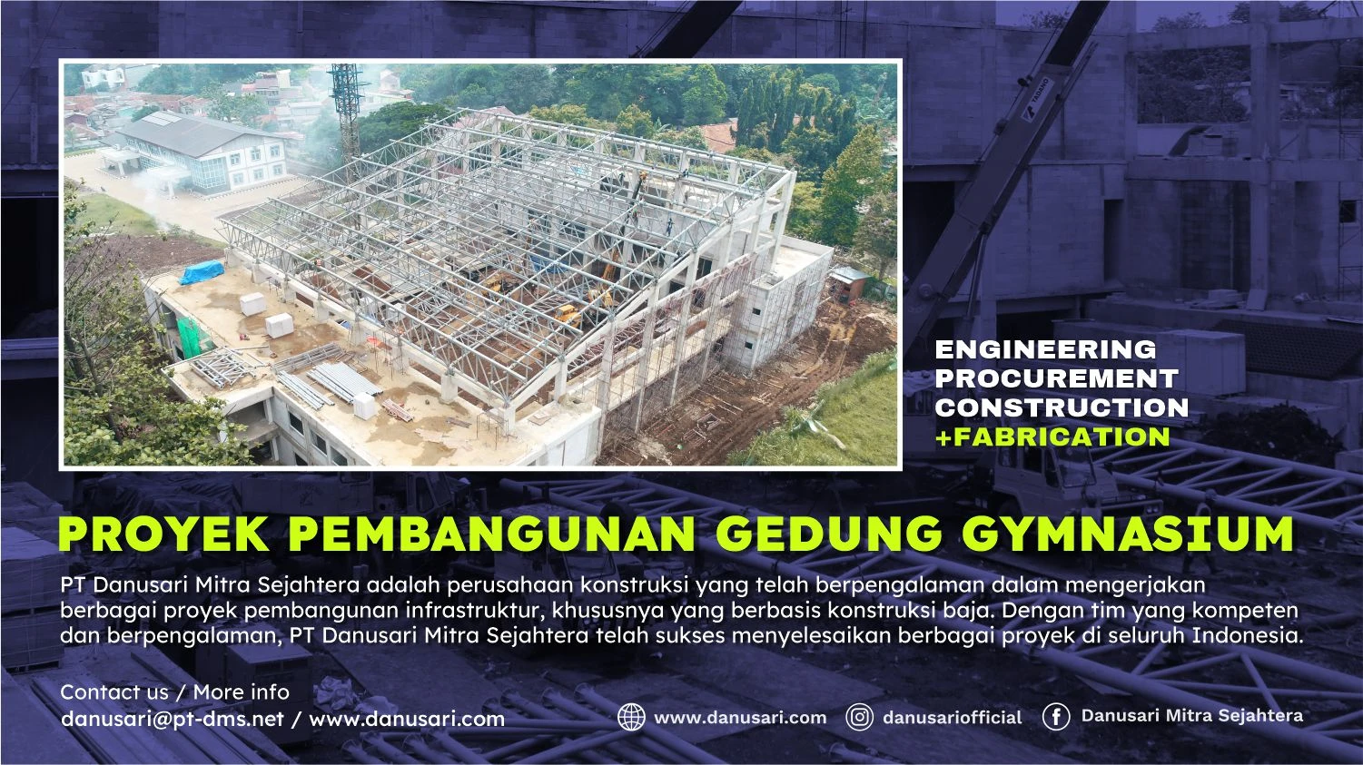 Proyek Pembangunan Gedung Gymnasium Sekolah Vokasi IPB Cilibende, Bogor