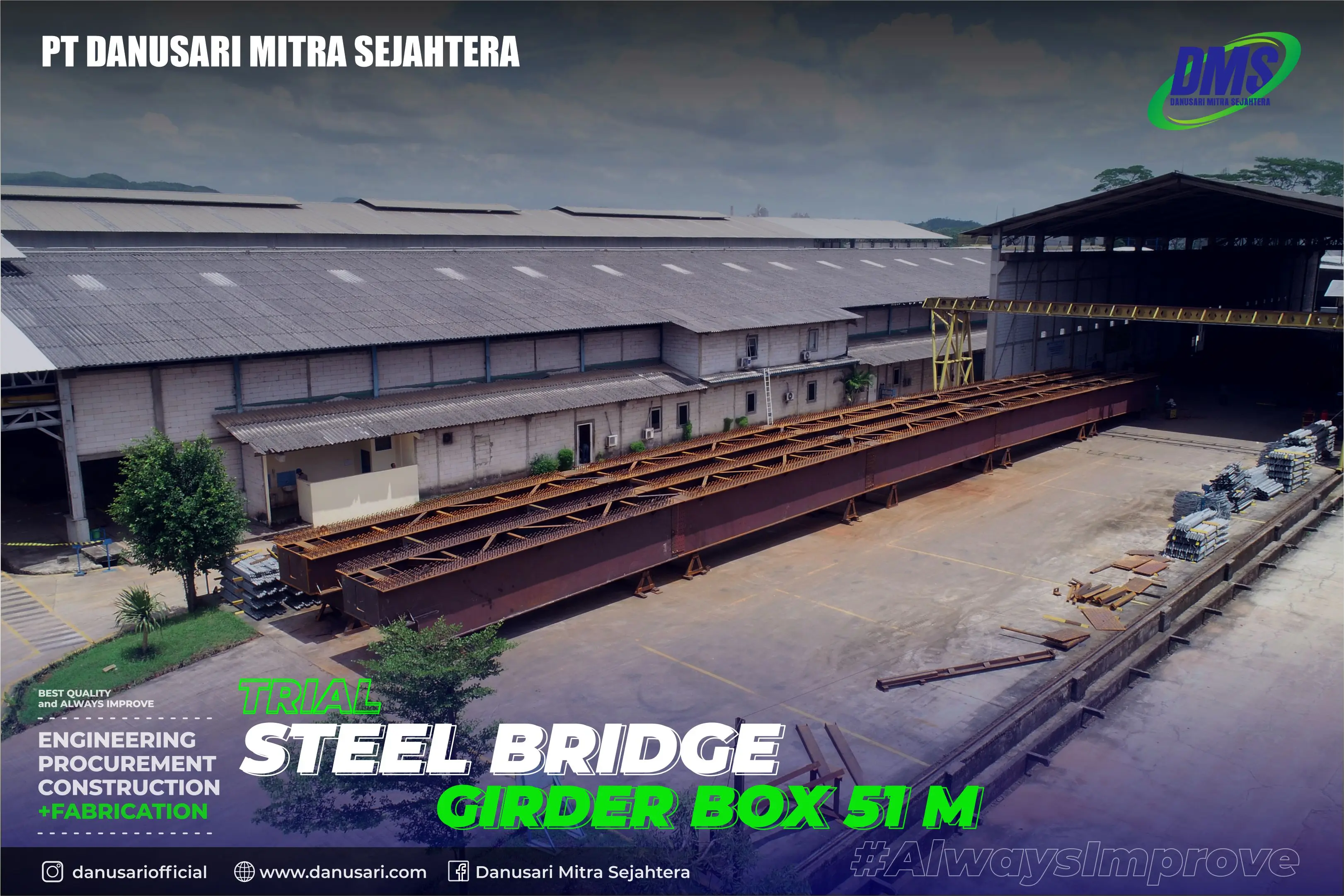 Trial Steel Bridge Girder Box 51 M
