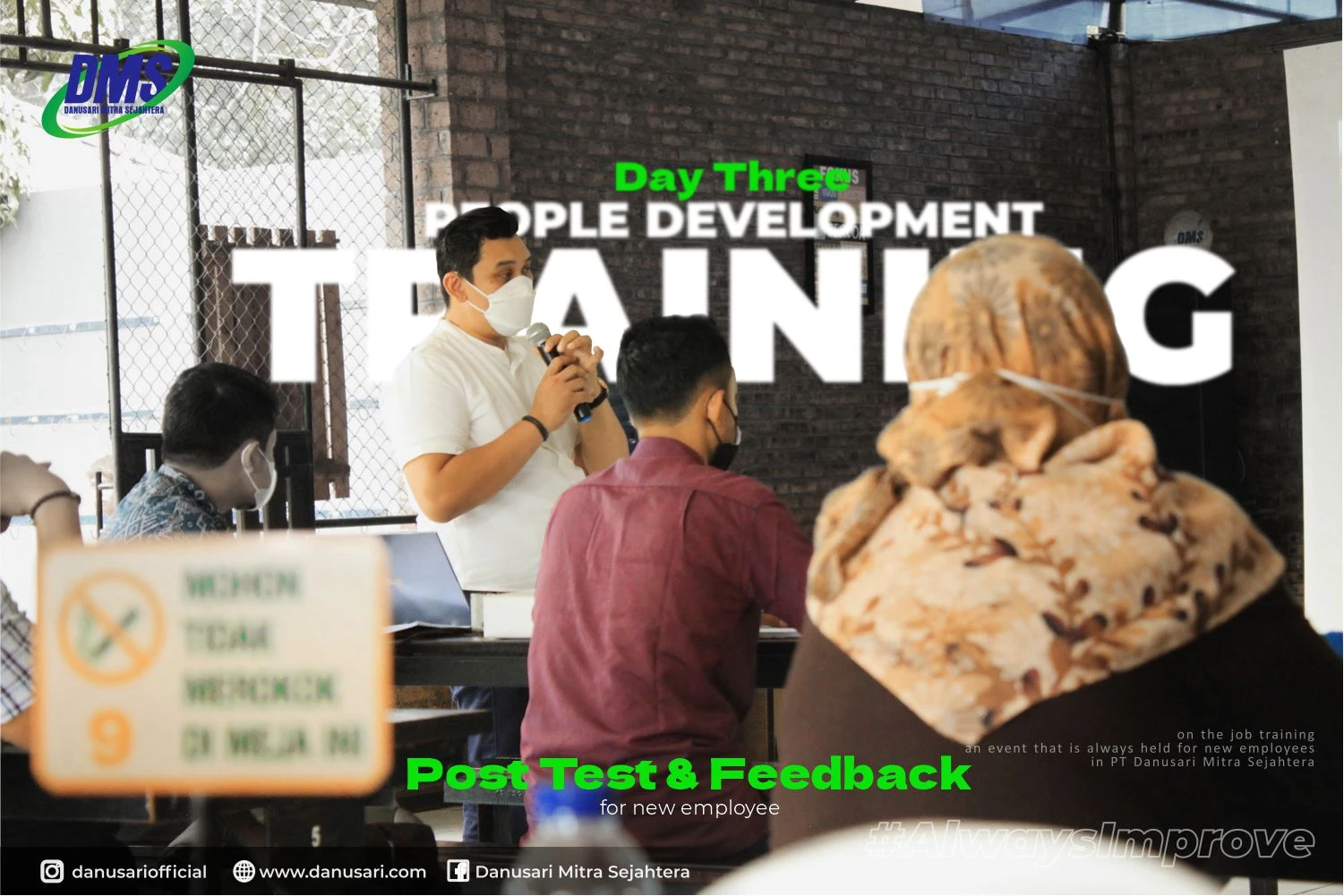 On The Job Training: Post Test & Feedback (H3)