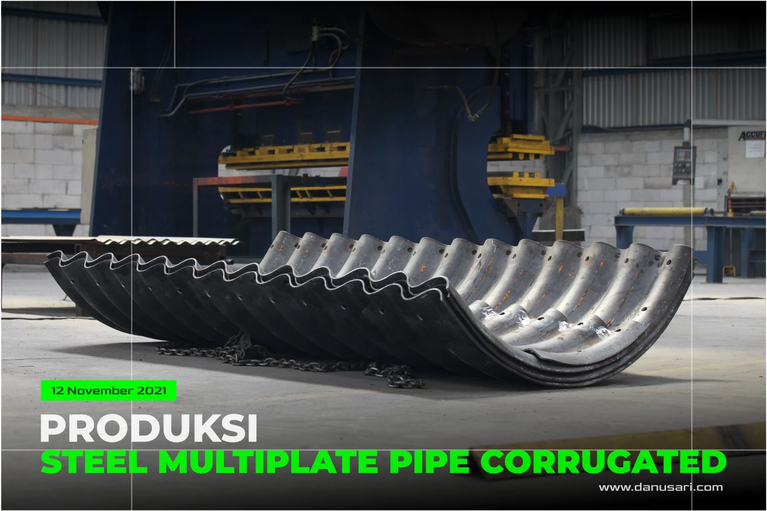 Produksi Steel Multiplate Pipe Corrugated