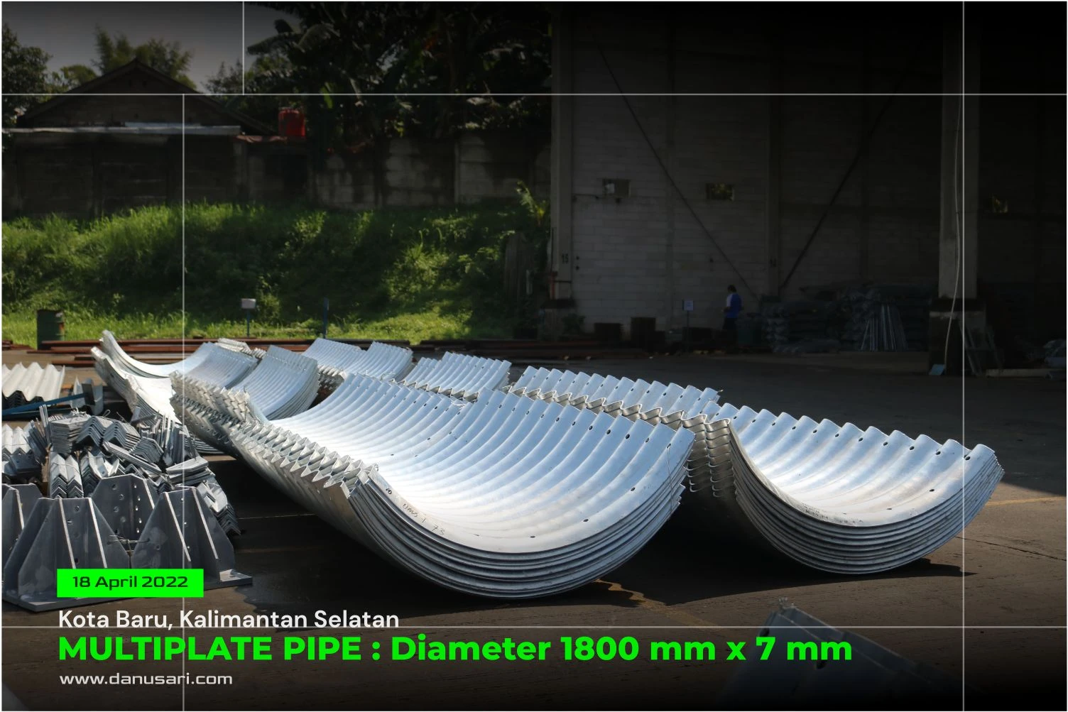 Multiplate Pipe Diameter 1.800 mm untuk Hauling di Kota Baru, Kalimantan Selatan