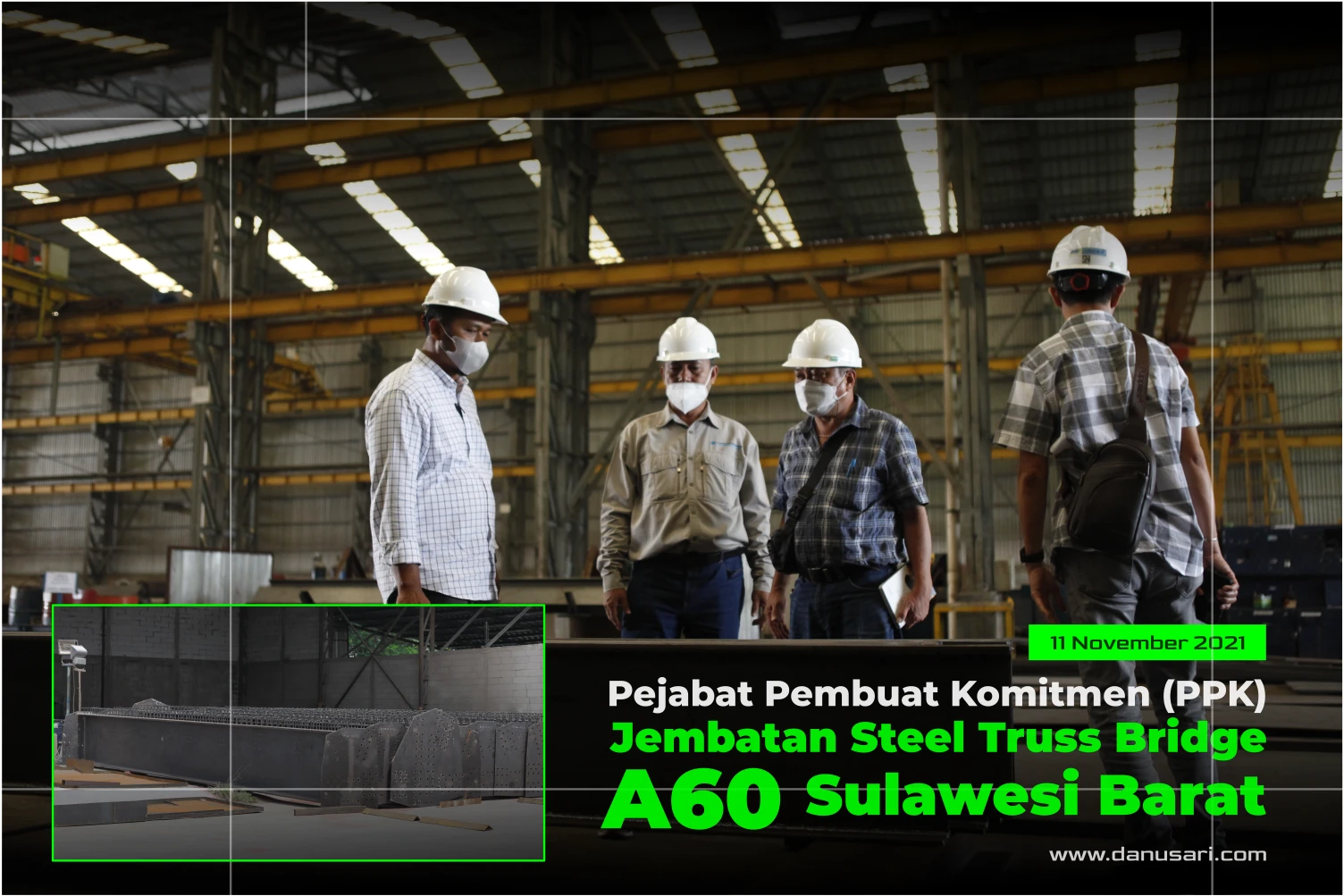 Proyek Jembatan A60 di Majene Sulawesi Barat