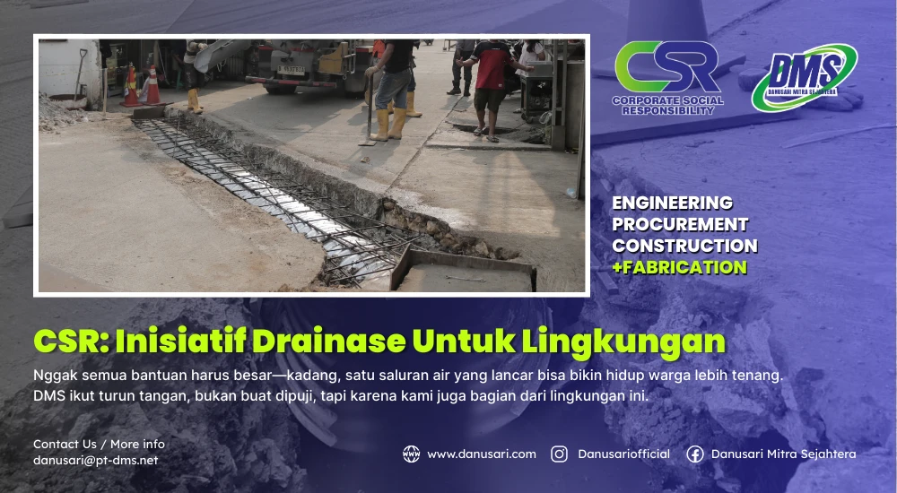 Nestable Flange E-100 Jadi Solusi CSR DMS untuk Drainase Lingkungan