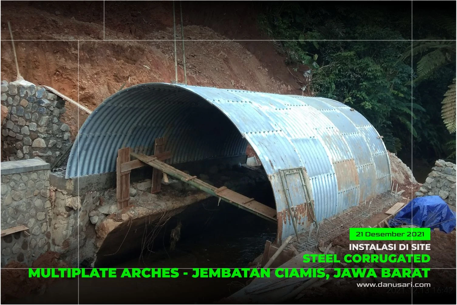 Installation of Multiplate Arches as Under Bridges in Ciamis, West Java