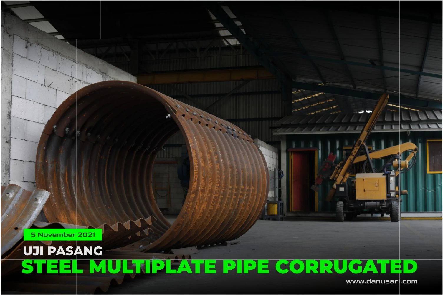 Uji Pasang Steel Multiplate Pipe Corrugated