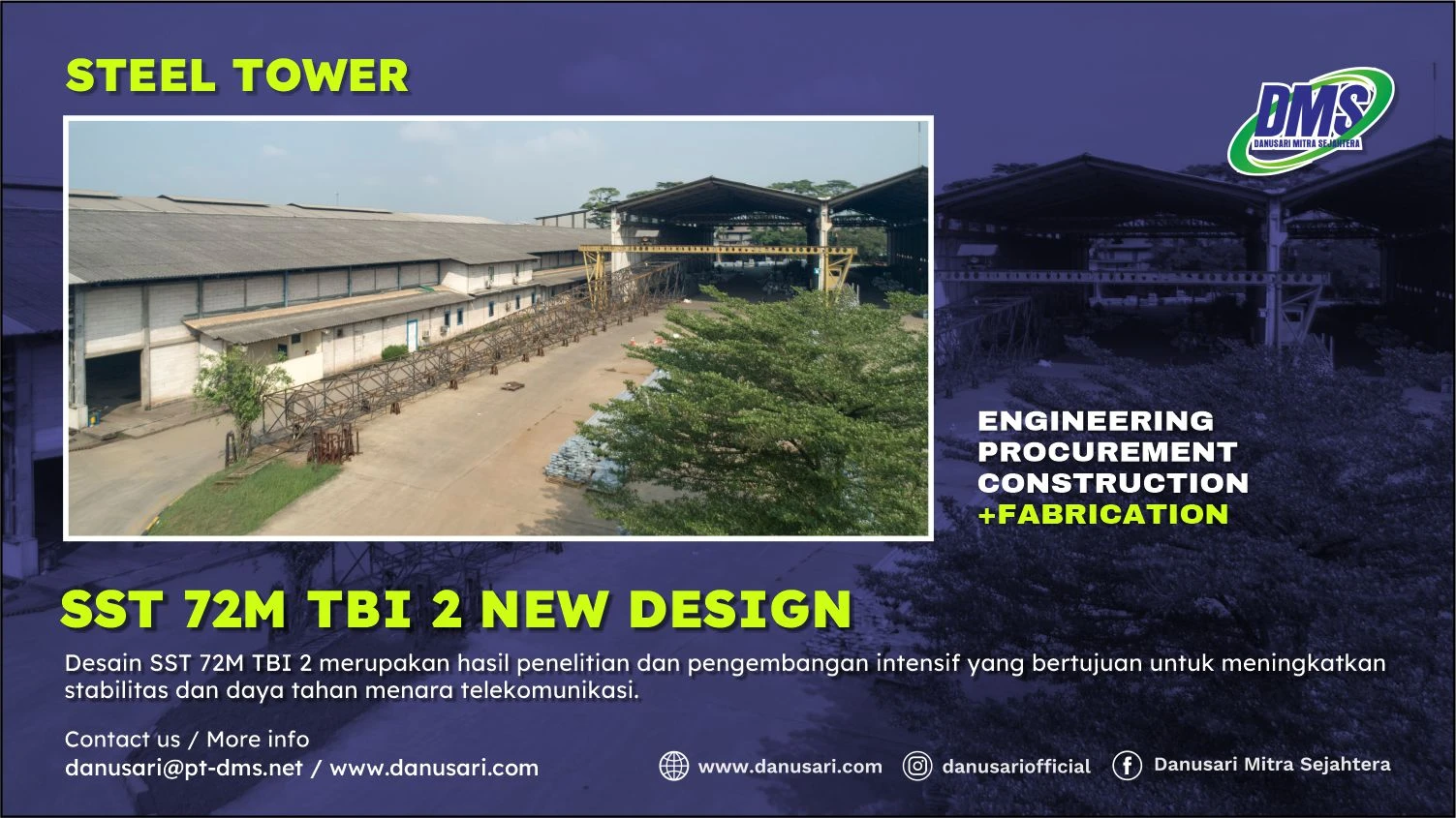 Uji Pasang Tower SST 72M TBI 2 New Design 2024
