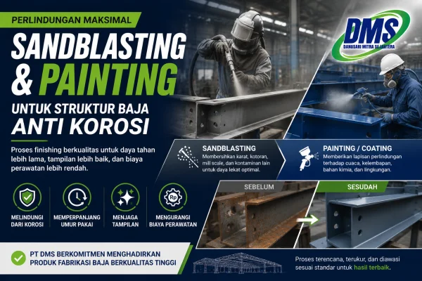 Pentingnya Sandblasting dan Painting untuk Melindungi Struktur Baja dari Korosi