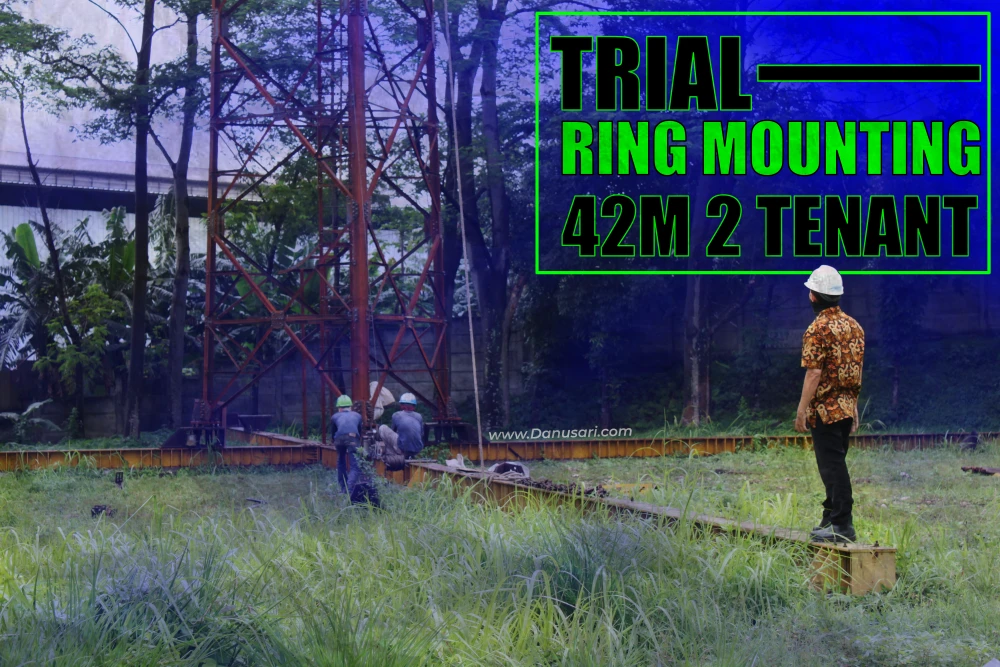 Test Mounting The Ring Mounting on The Vertical Tower
