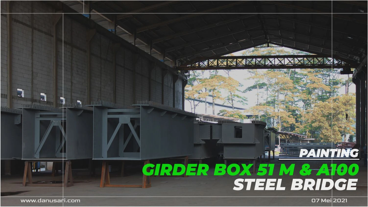 Painting: Girder Box 51 M & A100 Steel Bridge