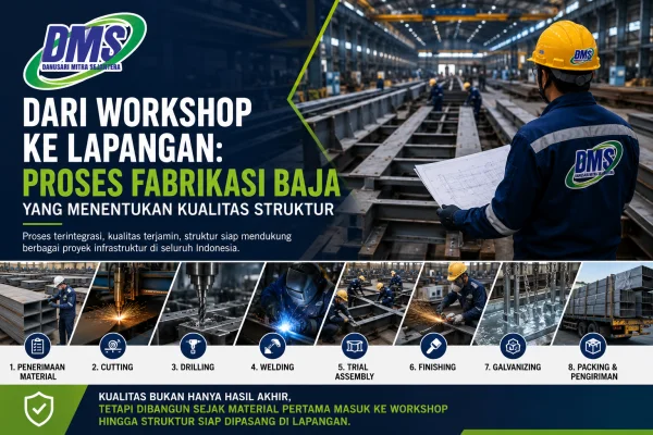 Dari Workshop ke Lapangan: Proses Fabrikasi Baja yang Menentukan Kualitas Struktur