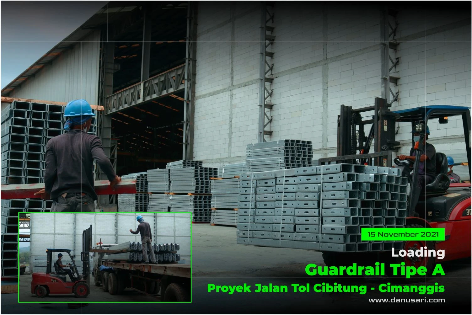 Delivery of Guardrail for Cibitung - Cimanggis Toll Road Project