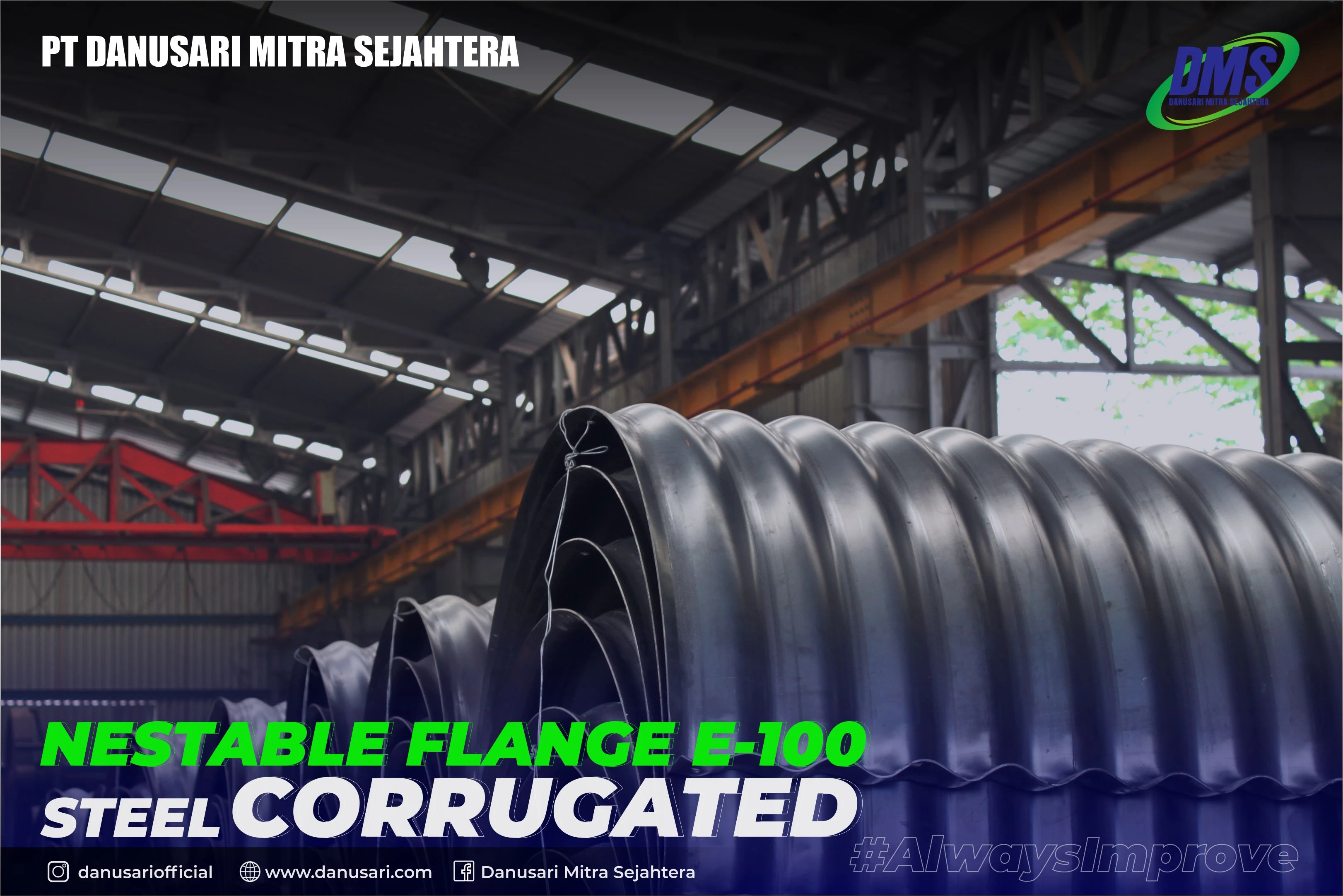 Steel Corrugated - Nestable Flange E-100