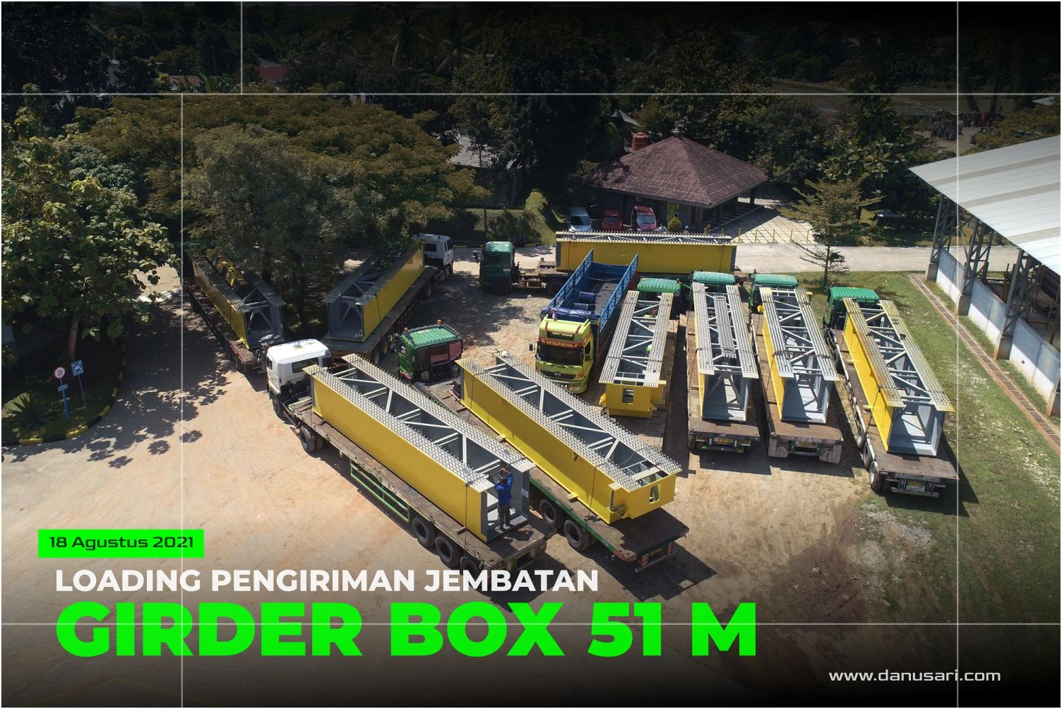 Loading Pengirian Jembatan Girder Box 51 meter ke Sulawesi