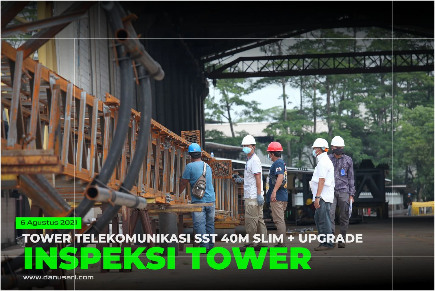 Inspeksi Tower Telekomunikasi Tipe 40M Slim + Upgrade