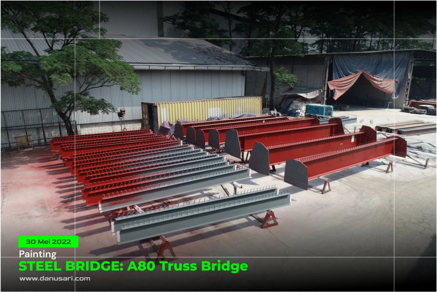 Pengecatan Jembatan Rangka Baja A80 Ambon, Maluku